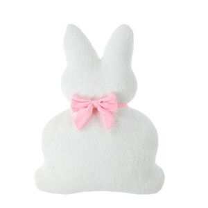 Bunny Pink Bow Pillow